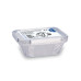 Miska (ALU) hranatá 149 x 123 x 47 mm 470ml + viečko [5 sád]
