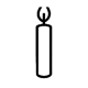 Sviečky kónické