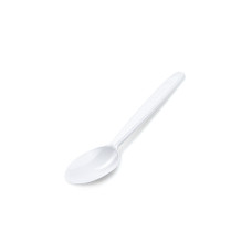 Kávová lyžička (PP) opakovane použiteľná biela 13cm [50 ks]