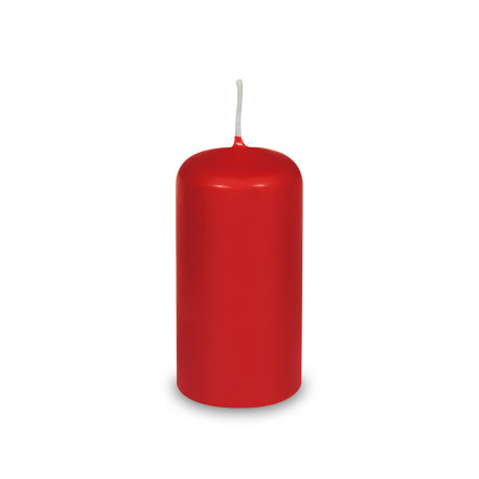 Sviečka valcová červená ø50 x 100 mm