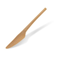 Nôž (bio-kompozit) prírodná hnedý 17cm [50 ks]