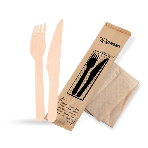 Príborová sada nôž-vidlička+obrúsok