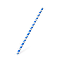 Slamka papierová Špirála modrá `JUMBO` Ø8mm x 25cm [100 ks]