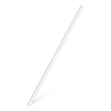 Slamka papierová biela `JUMBO` Ø8mm x 25cm [100 ks]