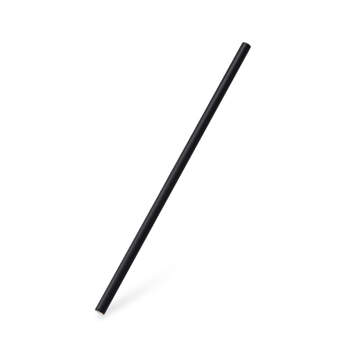 40919 - Slamka papierová čierna `JUMBO` Ø8mm x 25cm [100 ks]