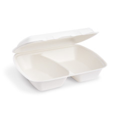 Menu box (cukrová trstina) 2dielny 241 x 202 x 70 mm 1000ml [50 ks]