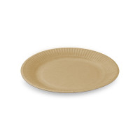 Papierový tanier (FSC Mix) nepremastiteľný kraft Ø18cm [100 ks]