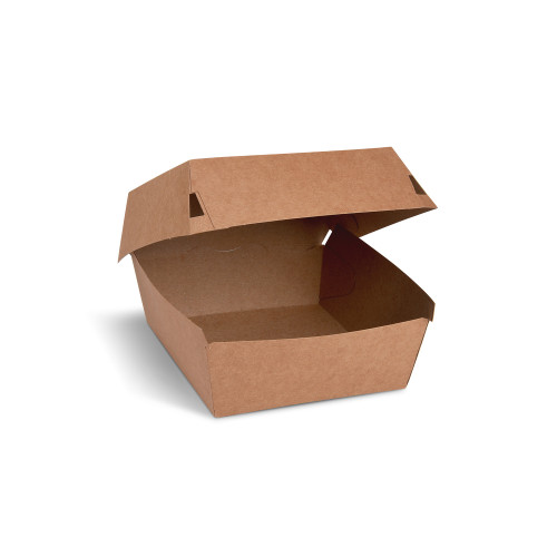 48706 - Burger box (PAP) kraft 115 x 115 x 78 mm [100 ks]