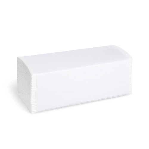 60030 - Papierový uterák (FSC Mix) ZZ skladaný V 2vrstvý biely 24 x 21 cm [3000 ks]