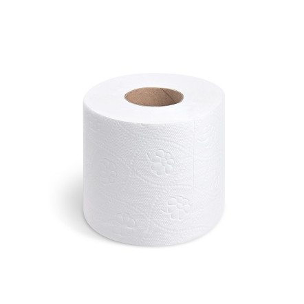 Toaletný papier 2vrstvý biely ø10,5cm 17m 150 útržkov