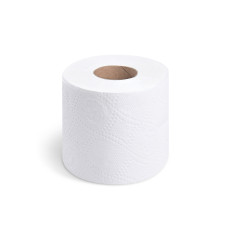 Toaletný papier (FSC Mix) 3vrstvý biely Ø10,5cm 17m 150 útržkov [24 ks]