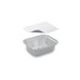 65025 - Miska (ALU) hranatá 130 x 103 x 43 mm 250ml + viečko [20 sád]