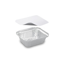 Miska (ALU) hranatá 149 x 123 x 47 mm 470ml + viečko [5 sád]