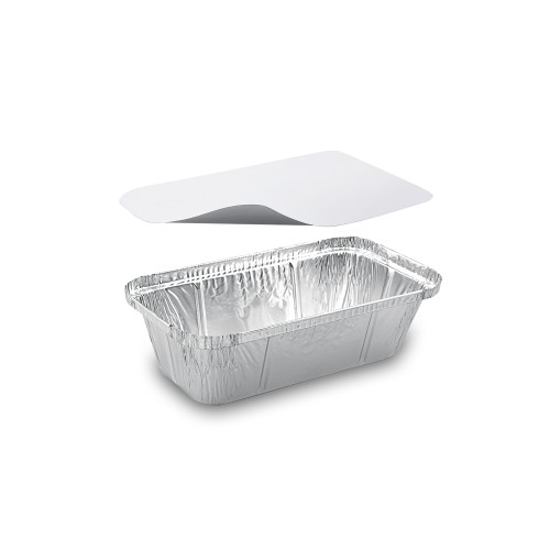 65069 - Miska (ALU) hranatá 200 x 112 x 54 mm 720ml + viečko [5 sád]
