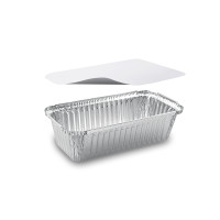 Miska (ALU) hranatá 218 x 112 x 60 mm 900ml + viečko [5 sád]