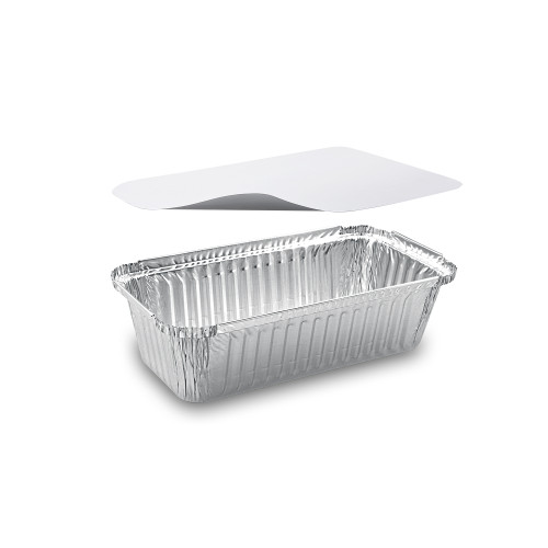 65094 - Miska (ALU) hranatá 218 x 112 x 60 mm 900ml + viečko [5 sád]