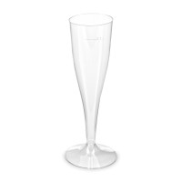 Pohárik kryštál na sekt (PS) dvojdielny Ø65mm 0,1L [6 ks]