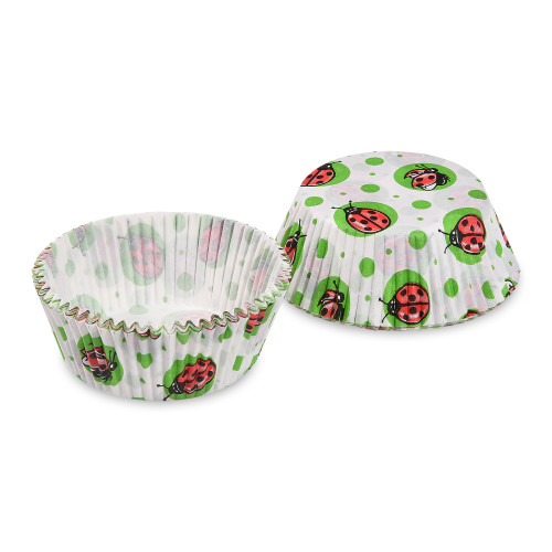 65593 - Cukrárenský košíček (PAP) Lienky Ø50 x 30 mm [40 ks]