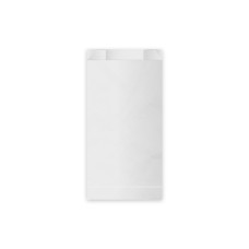 Papierové vrecko (FSC Mix) s bočným skladom biele 12+5 x 24 cm `1kg` [100 ks]