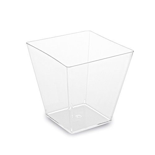 66321 - Fingerfood pohárik (PS) hranatý číry 59 x 59 x 54 mm 100ml [50 ks]