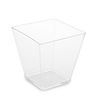 Fingerfood pohárik (PS) hranatý číry 72 x 72 x 72 mm 230ml [20 ks]