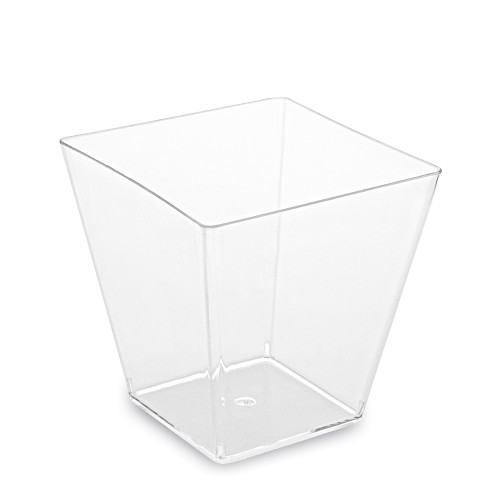 66331 - Fingerfood pohárik (PS) hranatý číry 72 x 72 x 72 mm 230ml [20 ks]