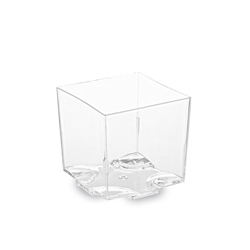 66340 - Fingerfood pohárik (PS) hranatý číry 44 x 44 x 43 mm 65ml [20 ks]