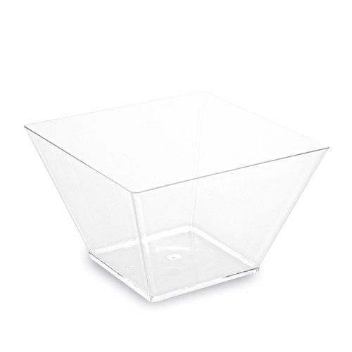 66351 - Fingerfood pohárik (PS) hranatý číry 110 x 110 x 70 mm 500ml [20 ks]