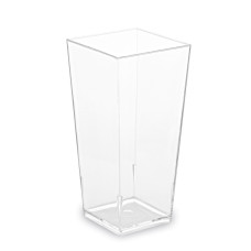 Fingerfood pohárik (PS) hranatý číry 40 x 40 x 82 mm 85ml [40 ks]
