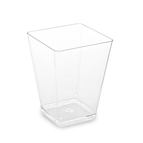 66381 - Fingerfood pohárik (PS) hranatý číry 58 x 58 x 76 mm 160ml [20 ks]