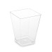 66381 - Fingerfood pohárik (PS) hranatý číry 58 x 58 x 76 mm 160ml [20 ks]
