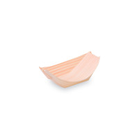 Fingerfood miska (drevená FSC 100%) lodička 11 x 7 cm [100 ks]
