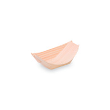 Fingerfood miska (drevená FSC 100%) lodička 11 x 7 cm [100 ks]