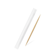 Špáradlo (drevené FSC 100%) Ø2 x 65 mm jednotlivo balené v papieri [1000 ks]