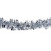 66814 - Dekoračná girlanda (PET) strieborná Ø11cm x 2m [1 ks]