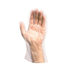 Rukavica (HDPE) jednorázová transparentná `L` v boxe [500 ks]