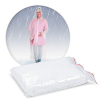 Plášť pre návštevy / Pláštenka (LDPE) s kapucou [10 ks]