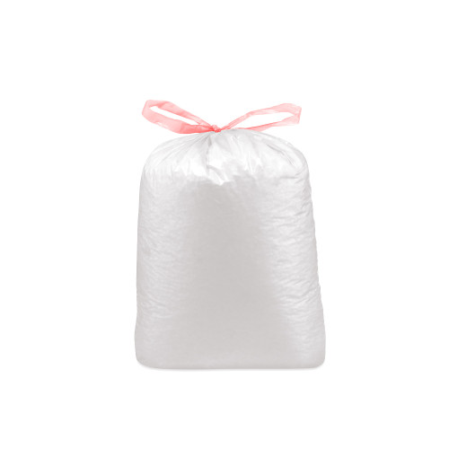 69711 - Vrece na odpadky (LDPE) ECONOMY zaťahovacie biele 70 x 100 cm 120L [10 ks]