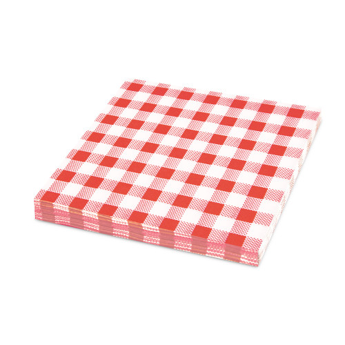 70551 - Obrúsok (PAP FSC Mix) 1vrstvý Karo červený 33 x 33 cm [100 ks]