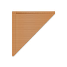 Papierový kornút kraft 23 x 23 cm `250g` viazaný [1000 ks]