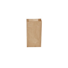 Papierové vrecko s bočným skladom hnedé 10+5 x 22 cm `0,5kg` [500 ks]