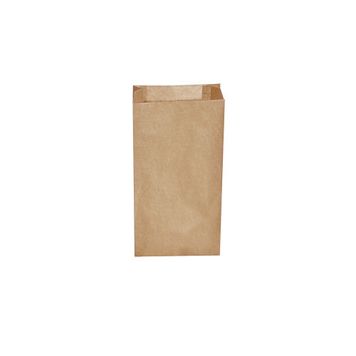 70910 - Papierové vrecko s bočným skladom hnedé 12+5 x 24 cm `1kg` [500 ks]