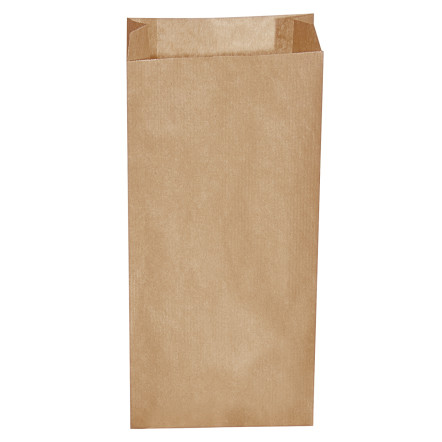Papierové vrecko s bočným skladom hnedé 20+7 x 43 cm `5kg`