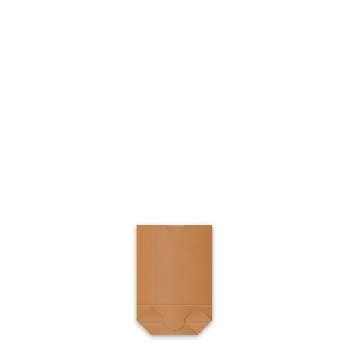 71004 - Papierový sáčok s 60mm krížovým dnom kraft 15 x 22 cm `0,5kg` [1000 ks]
