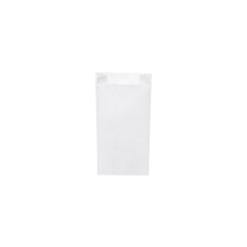 Papierové vrecko s bočným skladom biele 10+5 x 22 cm `0,5kg` [1000 ks]