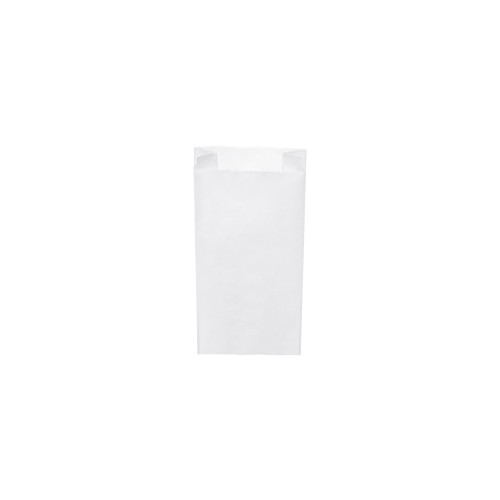 71005 - Papierové vrecko s bočným skladom biele 10+5 x 22 cm `0,5kg` [1000 ks]