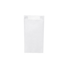 Papierové vrecko s bočným skladom biele 14+7 x 29 cm `1,5kg` [1000 ks]