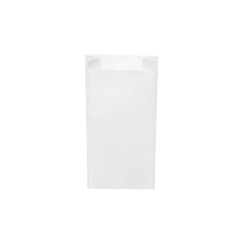 71015 - Papierové vrecko s bočným skladom biele 14+7 x 29 cm `1,5kg` [1000 ks]