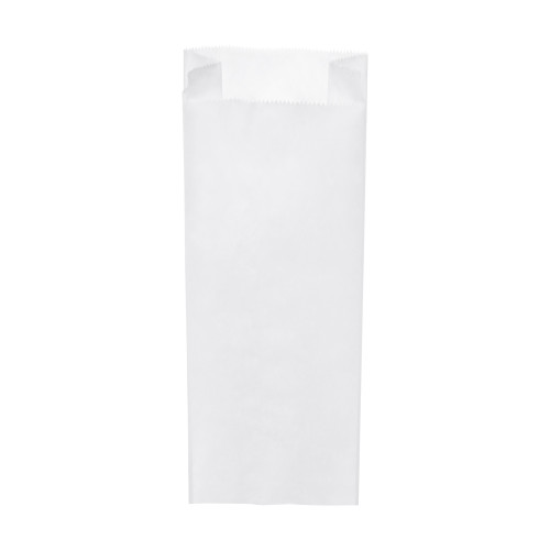 71030 - Papierové vrecko s bočným skladom biele 15+7 x 42 cm `3kg` [1000 ks]
