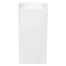 Papierové vrecko s bočným skladom biele 20+7 x 45 cm `5kg` [1000 ks]